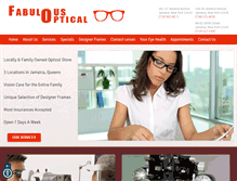 Tablet Screenshot of jamaicaqueensoptical.com